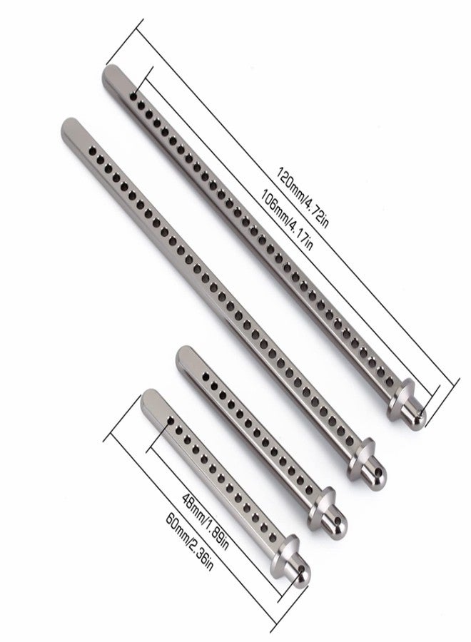 Astibym 4Pcs RC Car Shell Column, Aluminum Alloy Body Post Mounts RC Car Shell Column Front Rear Extended Body Post Mount for Axial SCX10 90046 1/10 - Image 2
